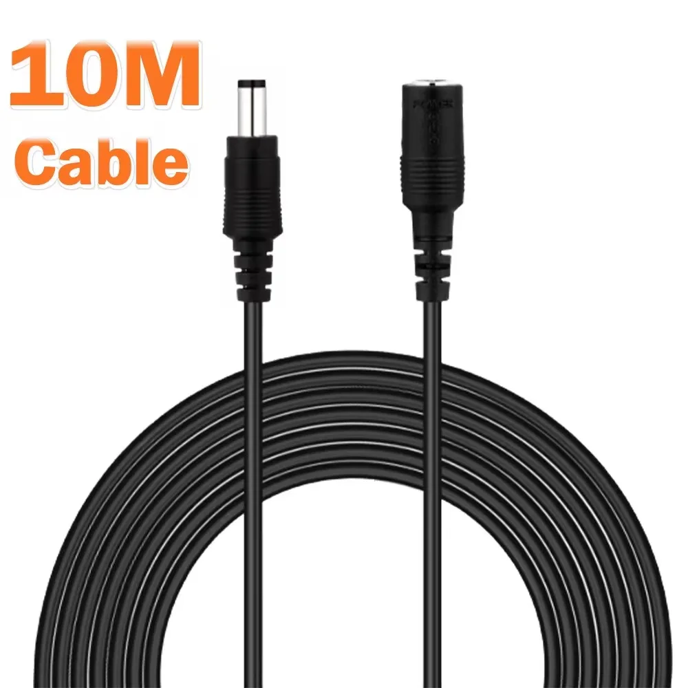 BESDER DC Power 5Meter Extension Cable 3 Meter/ 10FT Jack Socket To 5.5mmx2.1mm Male Plug For CCTV Camera 12 Volt Extension Cord