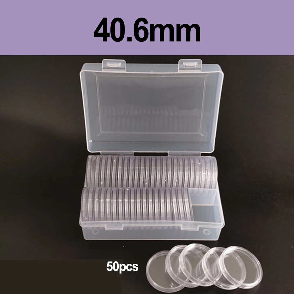 Collection Box Coin Storage Box Square Box Coin Collection High Transparency Household Supplies Home Organization