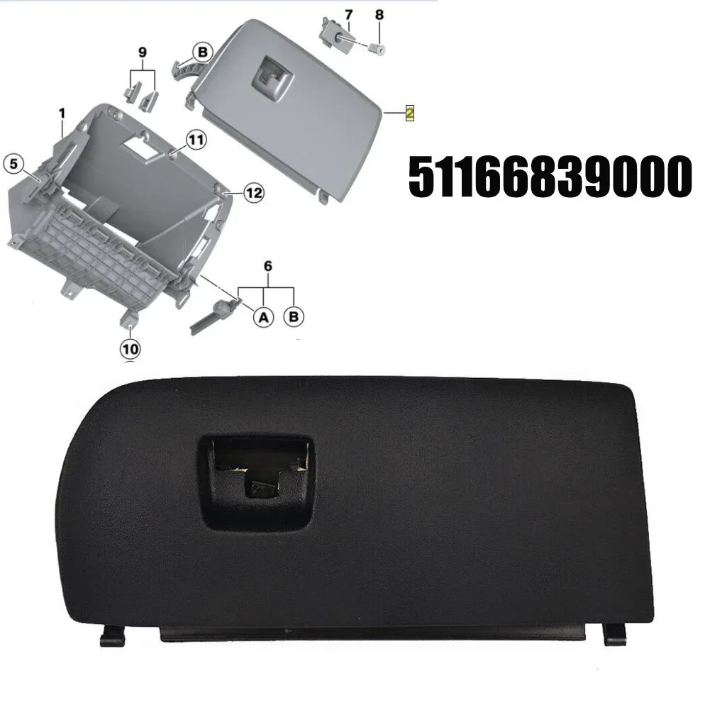 

Car Door Lid Dash Glove Box 51166839000 Aftermarket Black Front Plastic&Metal For BMW X3 F25 2011 -2017 51166839000