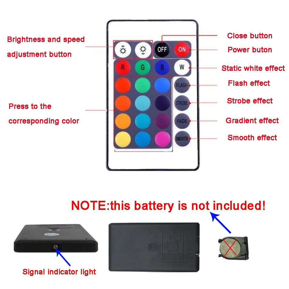 Controller per strisce LED RGB WIFI con adattatore di alimentazione 12V 2A suono musicale controllo smartphone AC220V spina US EU per luce LED RGB