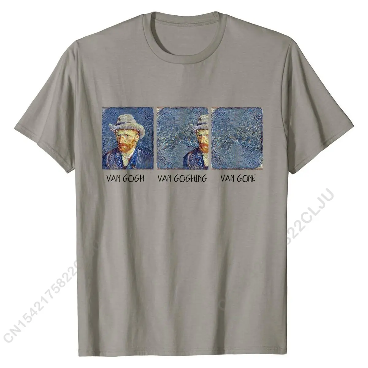 Van Gogh Van Goghing Van Gone Funny T-Shirt Design T Shirt Cotton Men\'s T Shirt Design Cheap