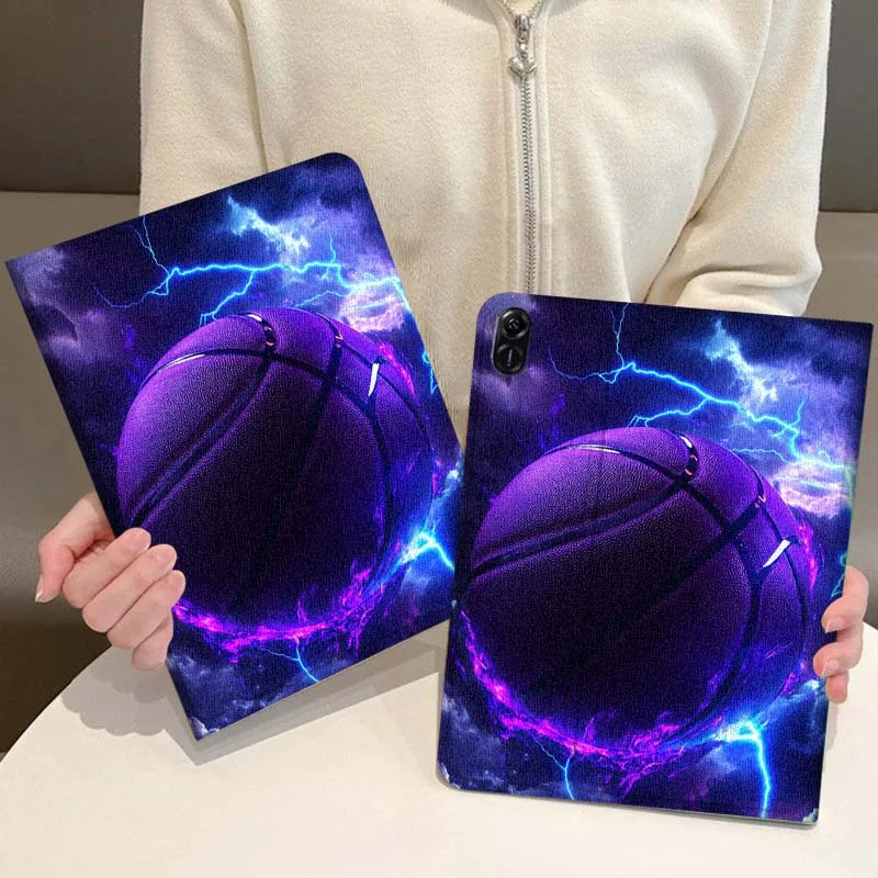 

Сверкающий баскетбольный футбол для Honor Pad Magic GT GT2 6 X8 V7 V8 X9 8 9 13 X8a X9a Pro 10 12,1 12,5-дюймовый чехол для планшета