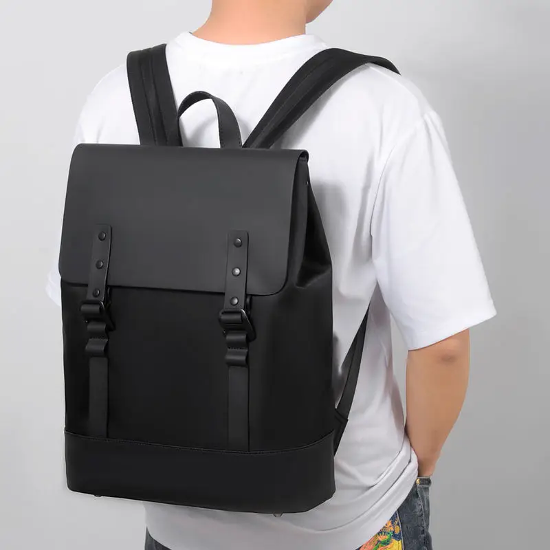 AIGO Waterproof Nylon Men\'s Large Laptop Backpack Rucksack for Travel Business Urban School Bag Man Anti-theft Backpack Mochila