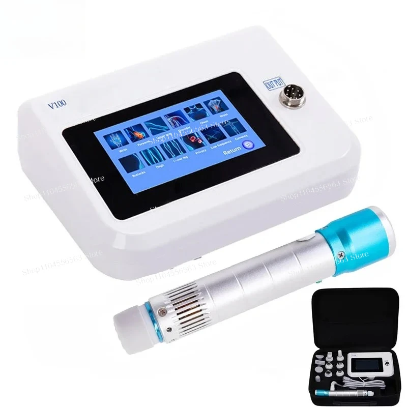 V100 Portable Shockwave Therapy Machine – Pain Relief, Body Massage, Electric Physical Therapy Equipment