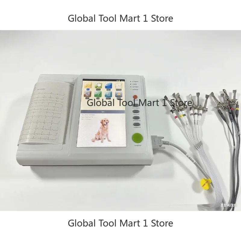 

E= Machine: Handheld Digital Electrocardiograph for Dog Heart Monitoring & Care Port-le 12-Lead 12-Channel Ve00rinary