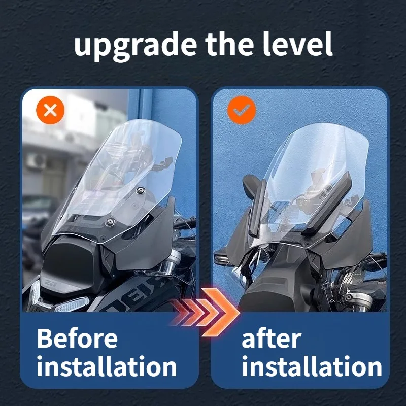 

Suitable for VOGE DS625X DS900X DS525X modified front windshield pressure strip guide strip decoration Adv rally motorcycle