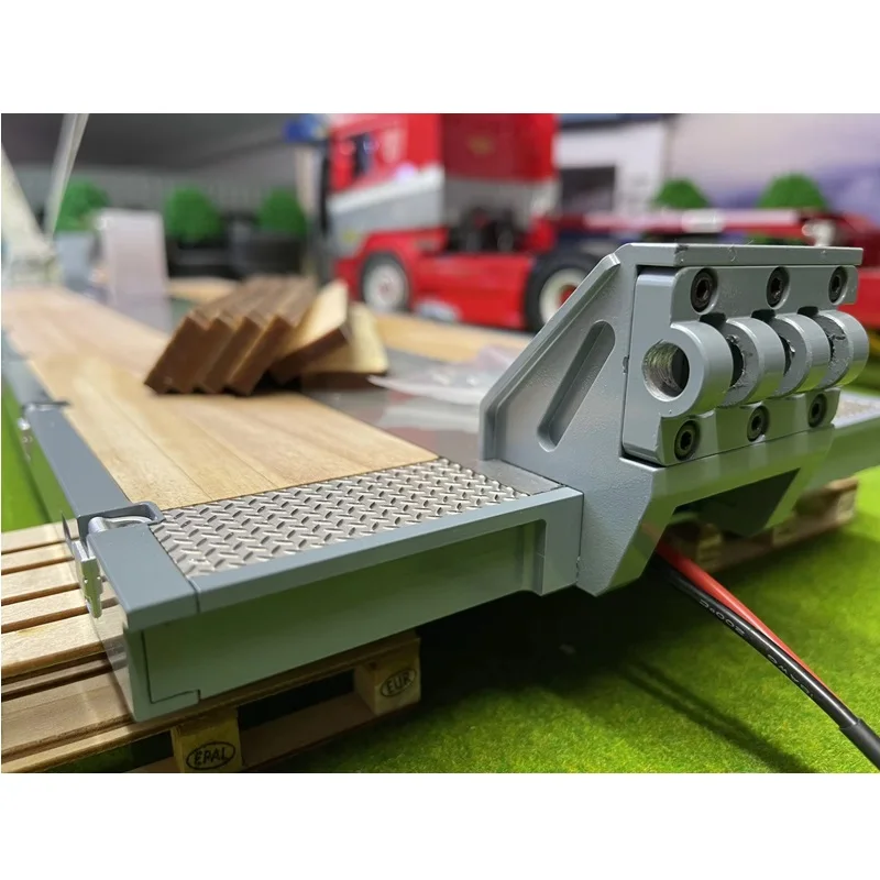 Remolques Nooxion FURY BEAR modelo 2 + 5 series actualizados con el kit de módulo plano bajo 1/14 rastreadores de remolque de ingeniería