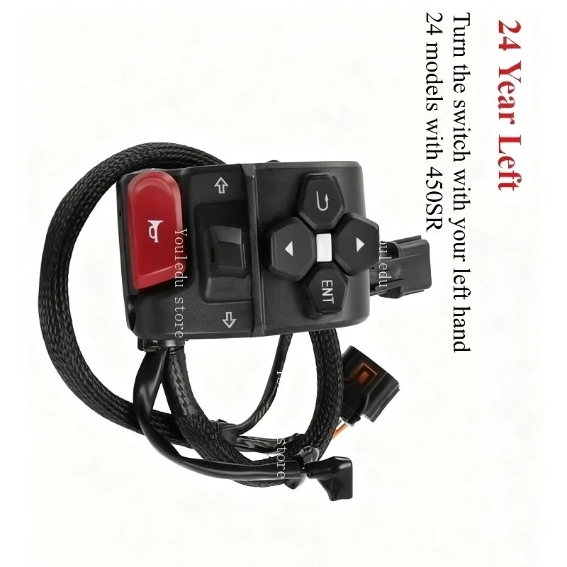 

Motorcycle Parts Right Left Handlebar Switch Starter Horn Handle For 450SR CF450SR CF400-6 CF MOTO 450SRS 2024Year