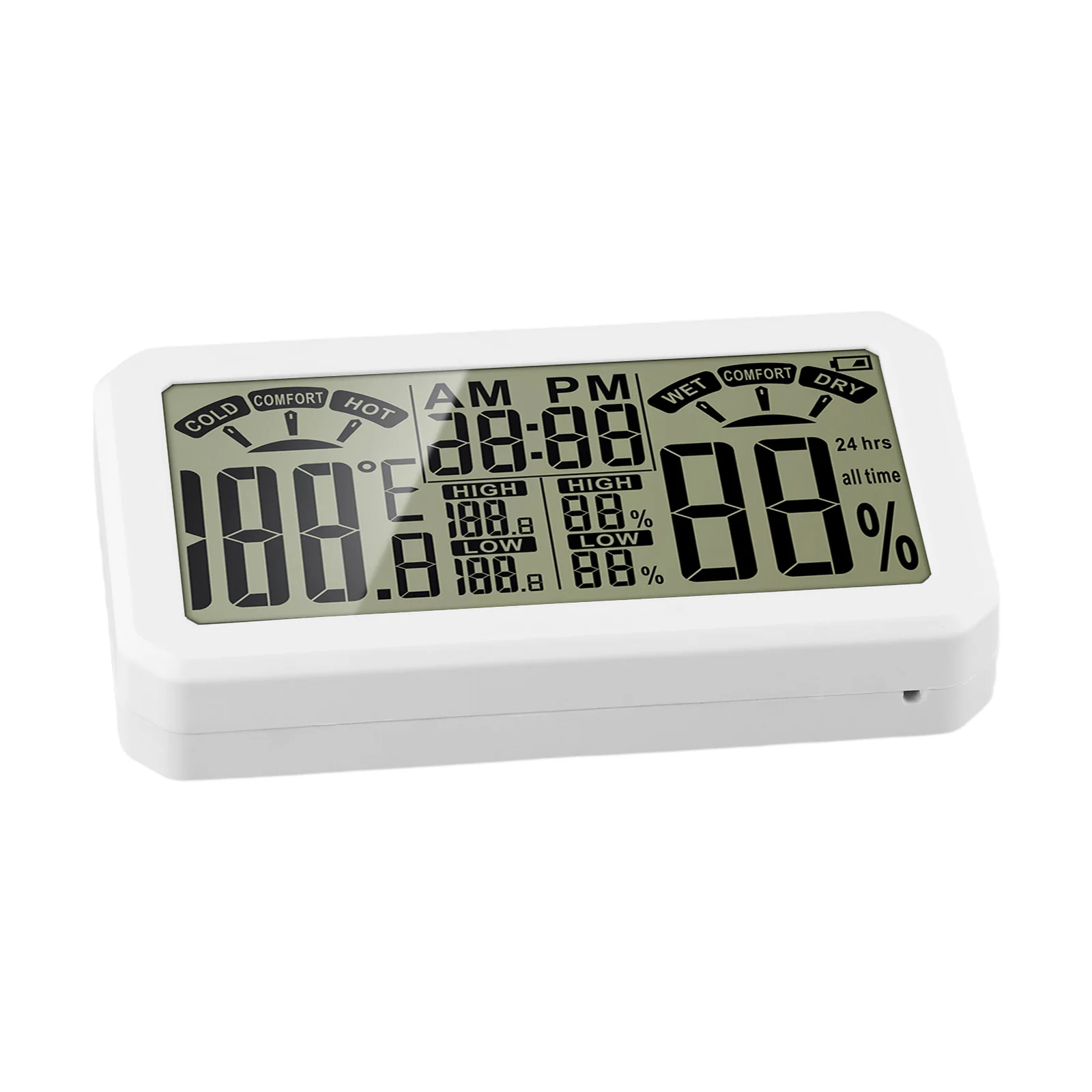 HT683 Temperature Humidity Indicator with Rear Side Ventilation Holes for Improved Air Circulation Sensitivity
