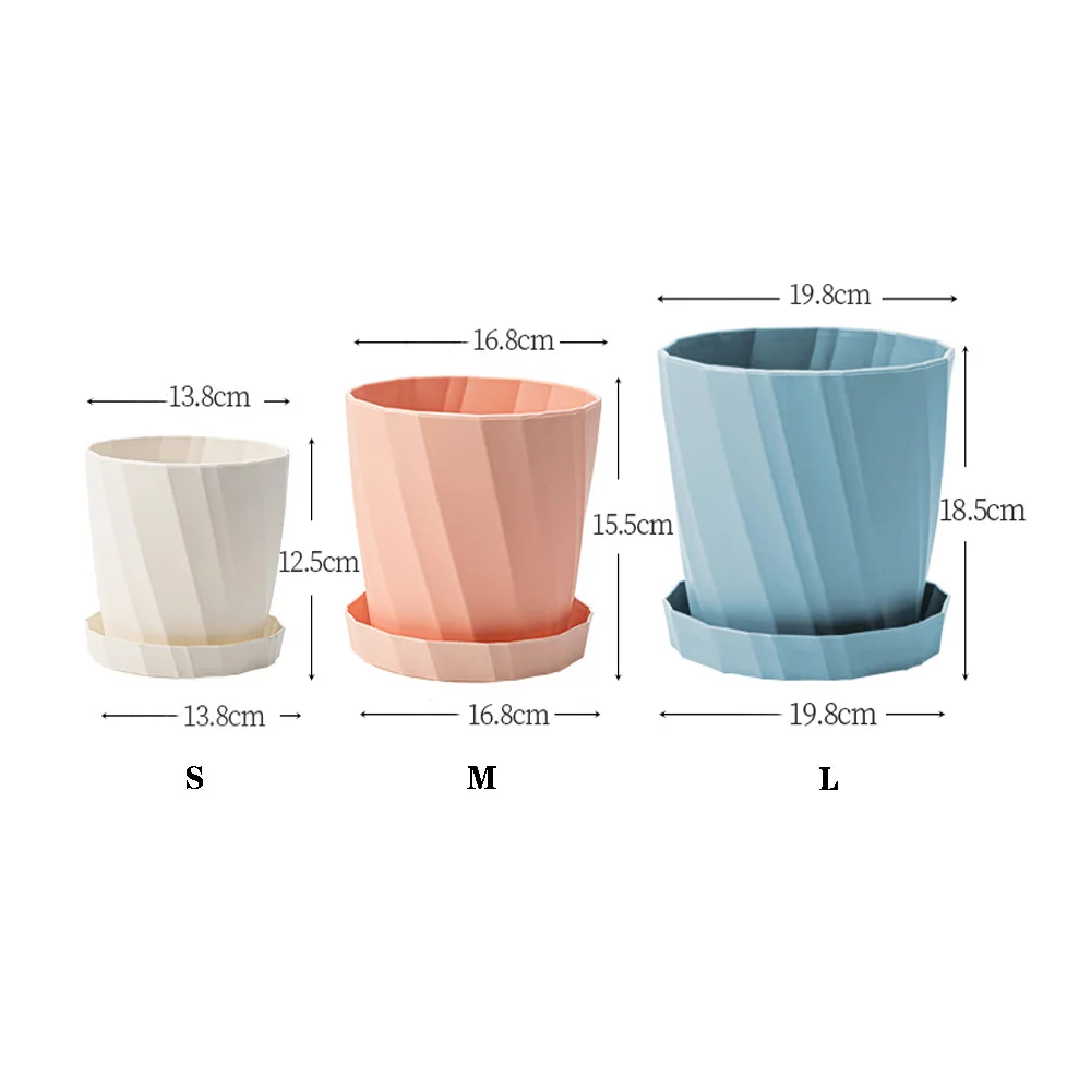 1 Pc Nordic Minimalist Desktop Resin Fleshy Thick Plastic White Pink Plue Suit Flower Pot Potted Ceramic self watering planter