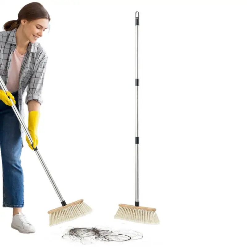 

Floor Scrub Brush Garage Stiff Bristle Scrubber Multifunctional Brush With Telescopic Rod For Floor Tile Bathroom Kitchen Garage