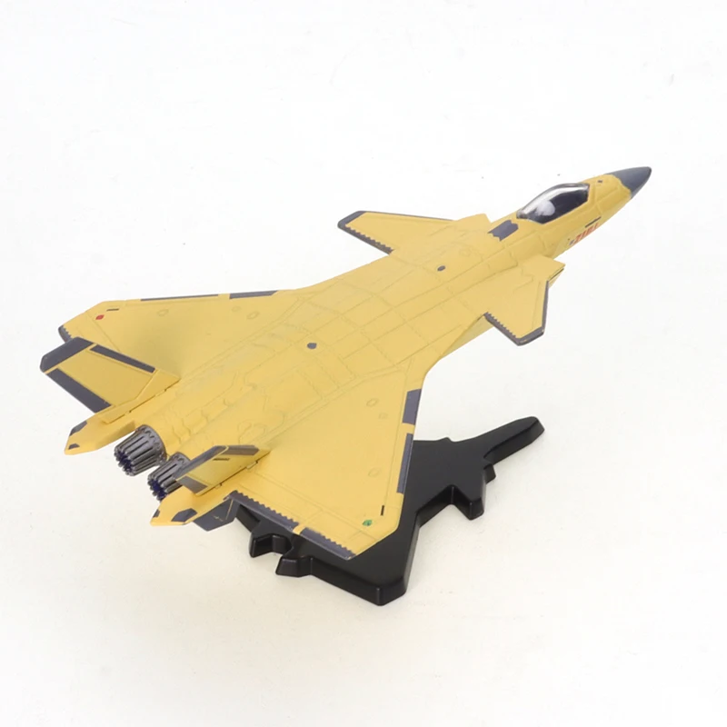 

XCARTOYS 1/64 J-20 Stealth Fighter Jet Gold Fighter Jet миниатюрная модель орнамент моделирование маленький самолет игрушка литая под давлением модель