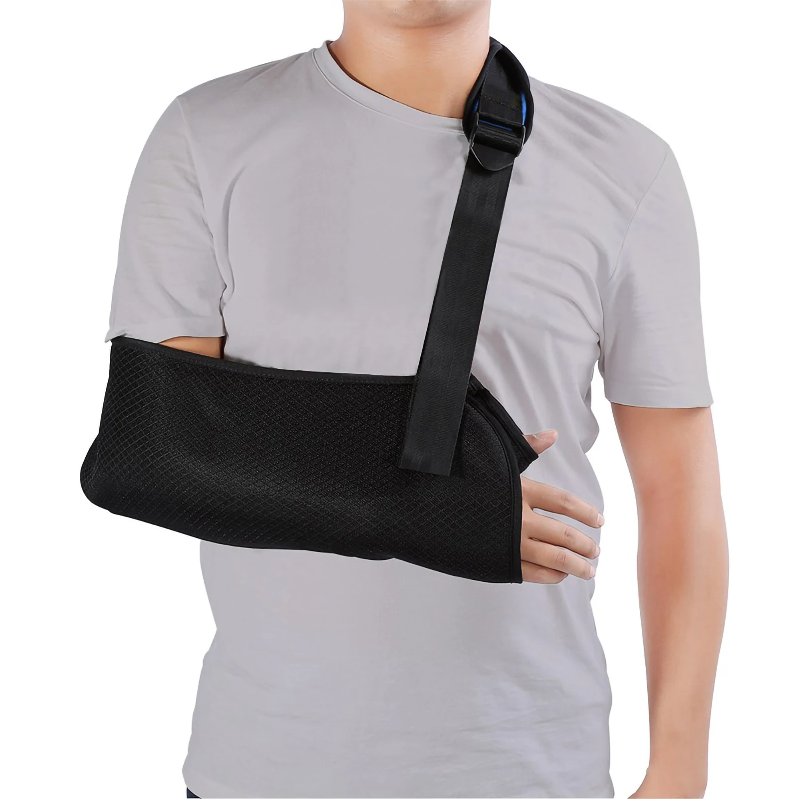 Arm Brace Arm Sling Adult Shoulder Arm Sling Universal Arm Sling Adjustable Shoulder Strap for Adults Unisex Black Arm Sling