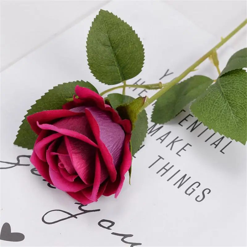 1/5Pcs Artificial Rose Flower Silk Roses Bouquet Real Looking Fake Roses For Home Wedding Centerpieces Party Decorations