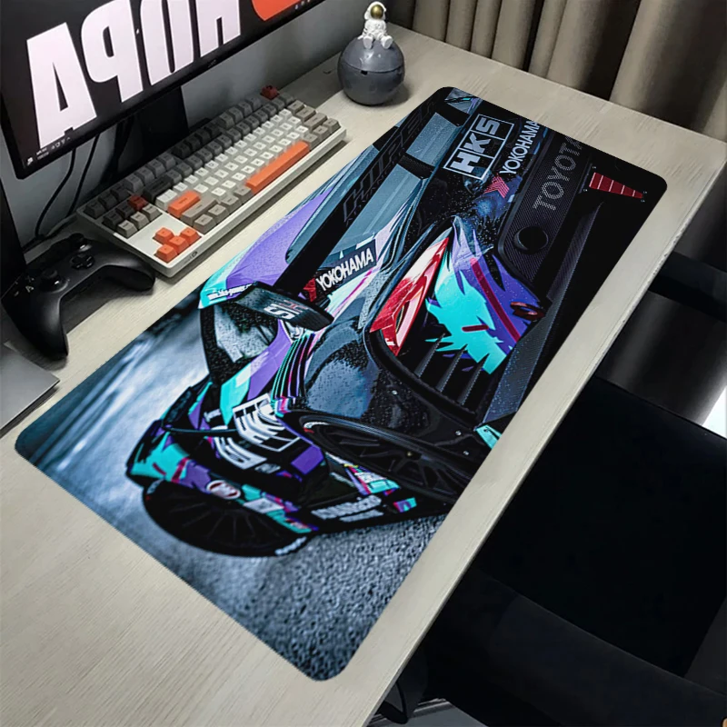 

Mousepad HKS R32 GT-R Keyboard Mats XXL Rubber Mouse Pad Gaming Accessories Gamer Pc Cabinet Carpets Office Computer Deskmat 87