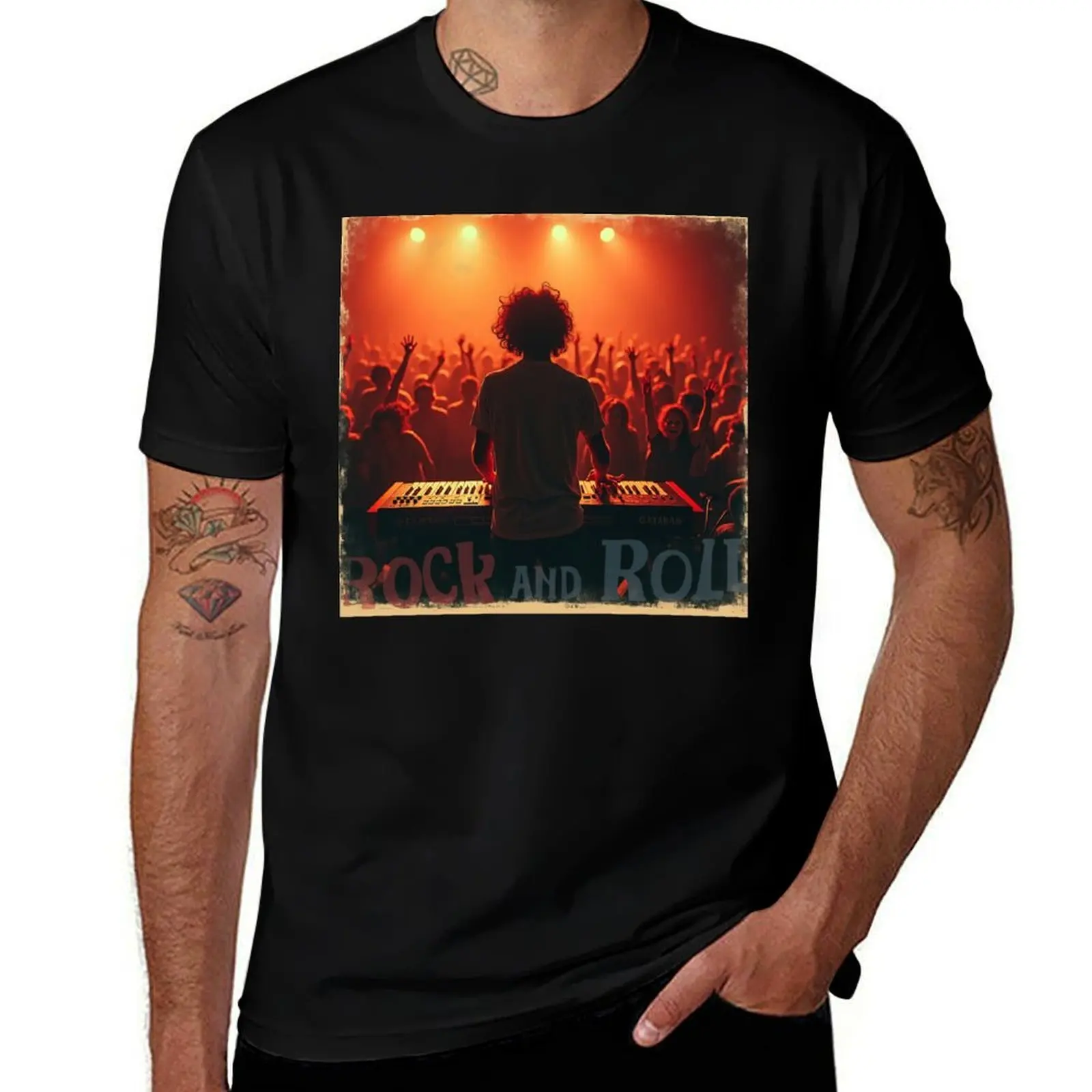

keyboardist rock and doll T-Shirt cute clothes blanks designer shirts topping mens graphic t-shirts funny