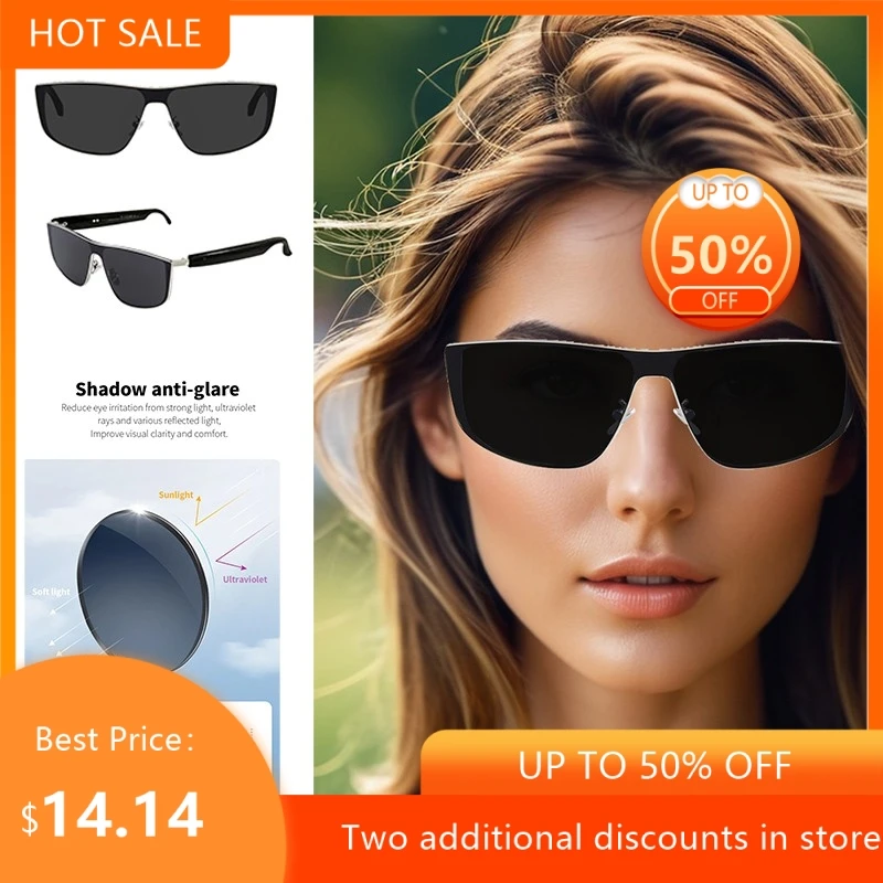 

Listening To Music Talking Driving AI Translation Cross-border Smart Bluetooth Glasses UV Resistant Polarized Lenses New 2026