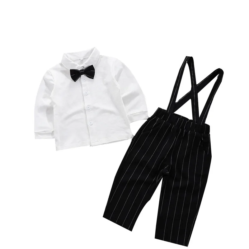 

Baby Boys Gentleman Outfits Suits Clothing Spring and Autumn Children Shirt Pants 2PCS Suit Boutique Kids Clothing