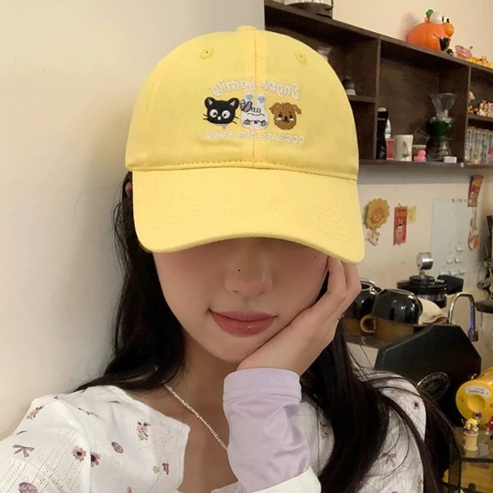 หมวกเบสบอลปักตัวอักษรผ้าฝ้ายนุ่มสำหรับผู้หญิงและผู้ชายหมวกปีกโค้งกีฬากลางแจ้งแบบลำลองหมวกฮิปฮอปพ่อใช้ได้ทั้งชายและหญิง