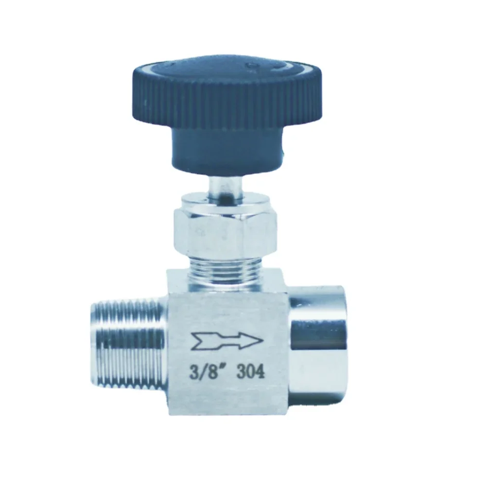 

1/8" 1/4" 3/8" 1/2" BSP NPT Male To Female Needle Valve Crane 304 Stainless Steel Flow Control Water Gas Oil Propane