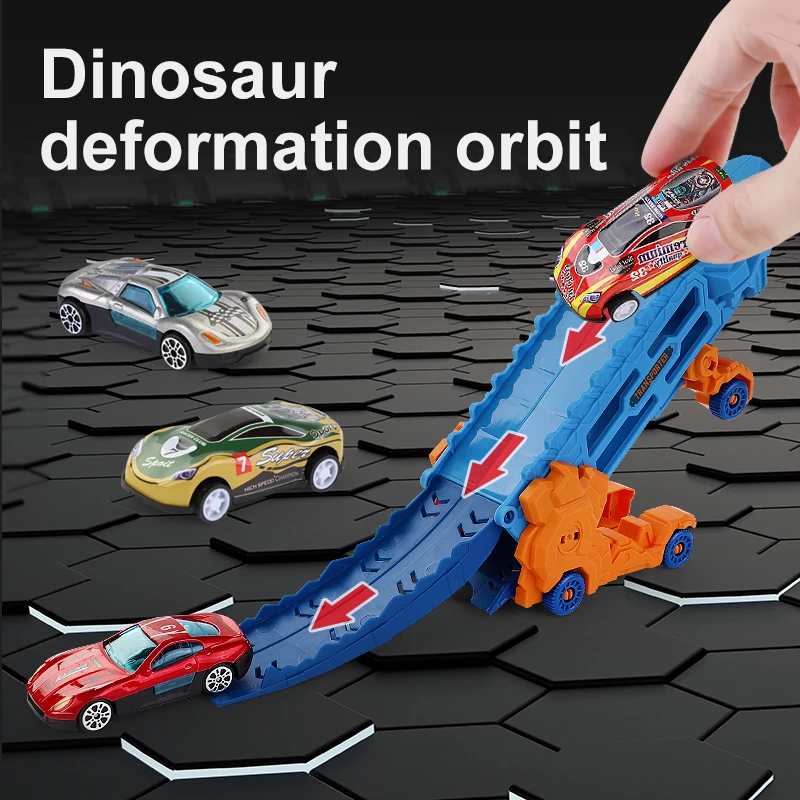 Transform toy car, catapult toy car combination - color box packaging - suitable for boys and girls as gifts