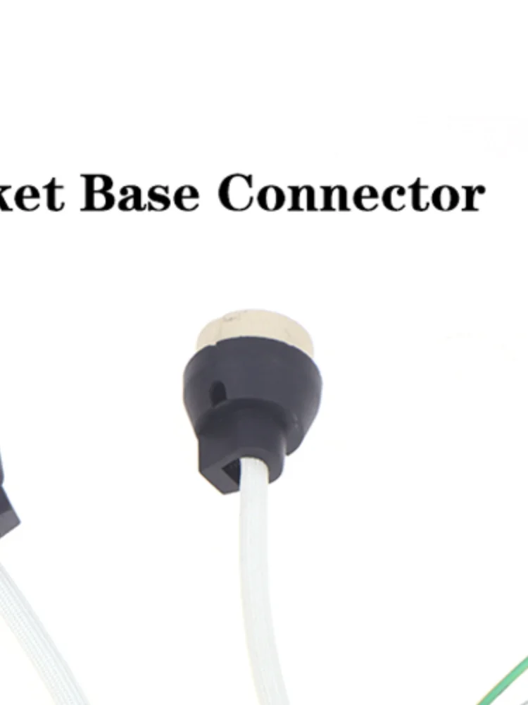 

GU10 LED Bulb Holder; Ceramic Base; Features Cable Terminal Block and Insulation Sleeve