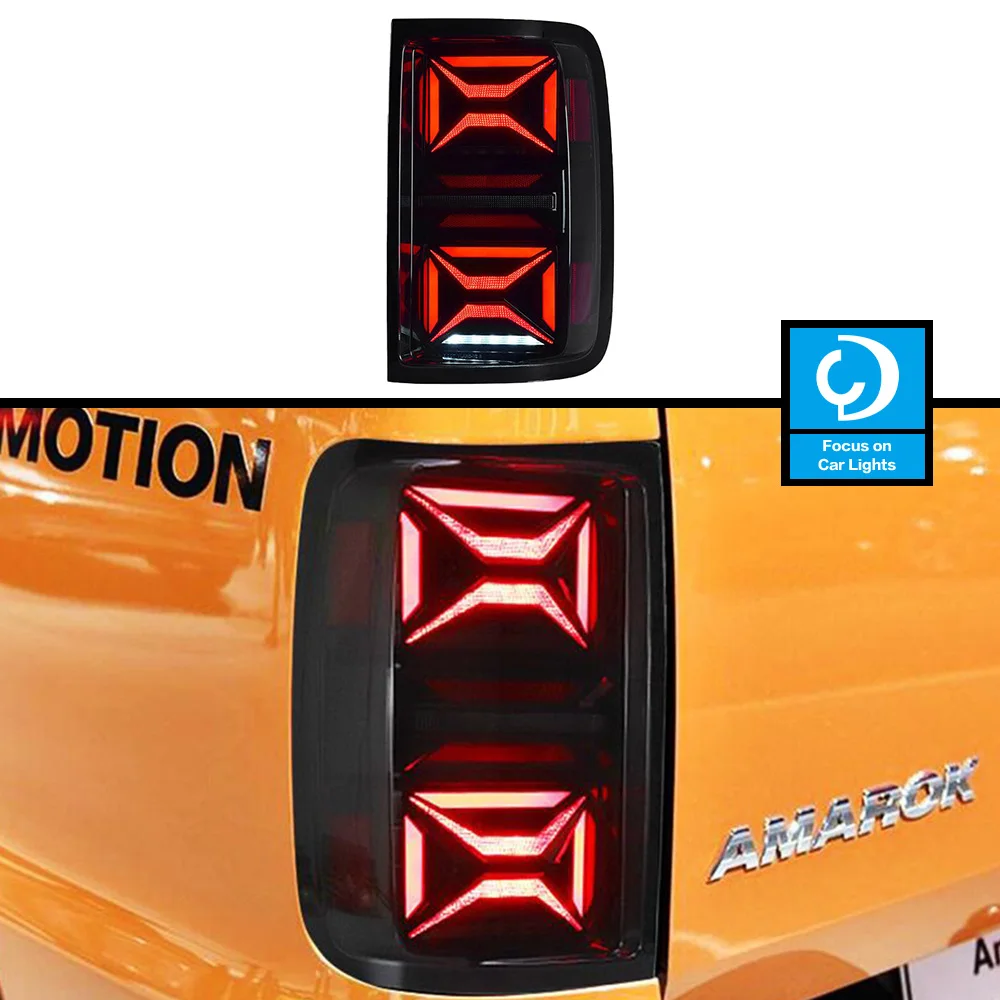 Taillights Styling For AMAROK 2010-2022 Tail Light LED DRL Running Signal Brake Reversing Parking Lighthouse Facelift