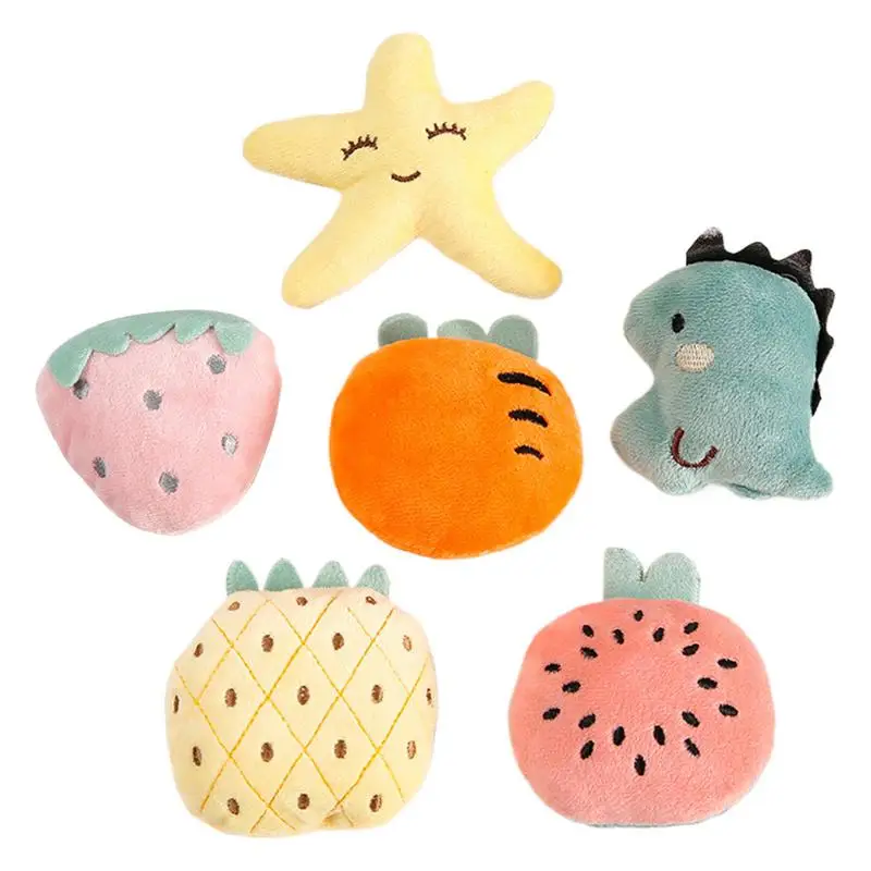 6 ピース/セットハリネズミおやつおもちゃぬいぐるみ咀嚼小型ペットかわいい小さなウサギかむゲーム動物インタラクティブ用品チンチラ用