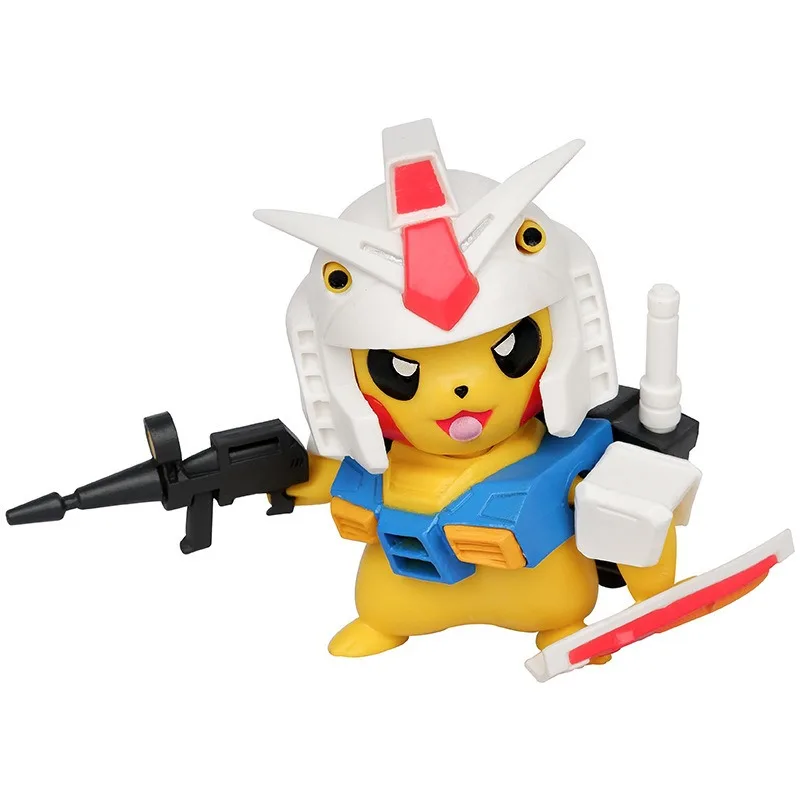 Pokemon Anime Animation Peripheral Decoration Modeling Figure Cell Pikachu Pvc Cute Statue Action Figure Model Toy Gift