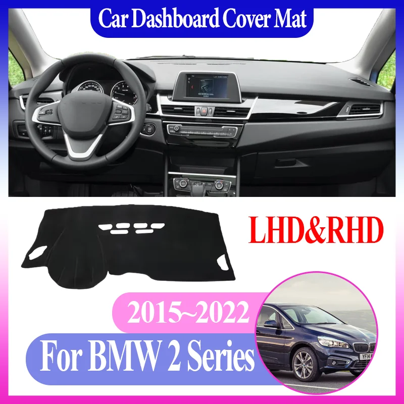 

Коврик для приборной панели автомобиля для BMW 2 серии 2015 ~ 2022 2020 2021 Active Tourer F45 Gran Tourer F46 Коврик для приборной панели центральной консоли Автозапчасти