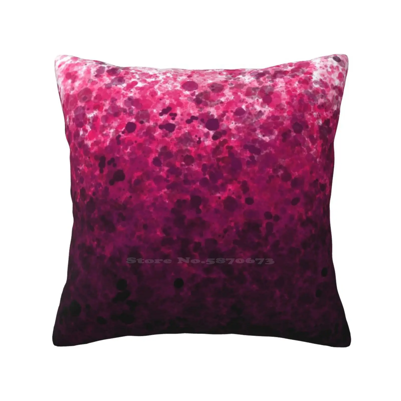 Magenta Spots Fashion Sofa Throw Pillow Cover Pillowcase Abstract Design Abstract Art Digital Illustration Computer Art Spotted