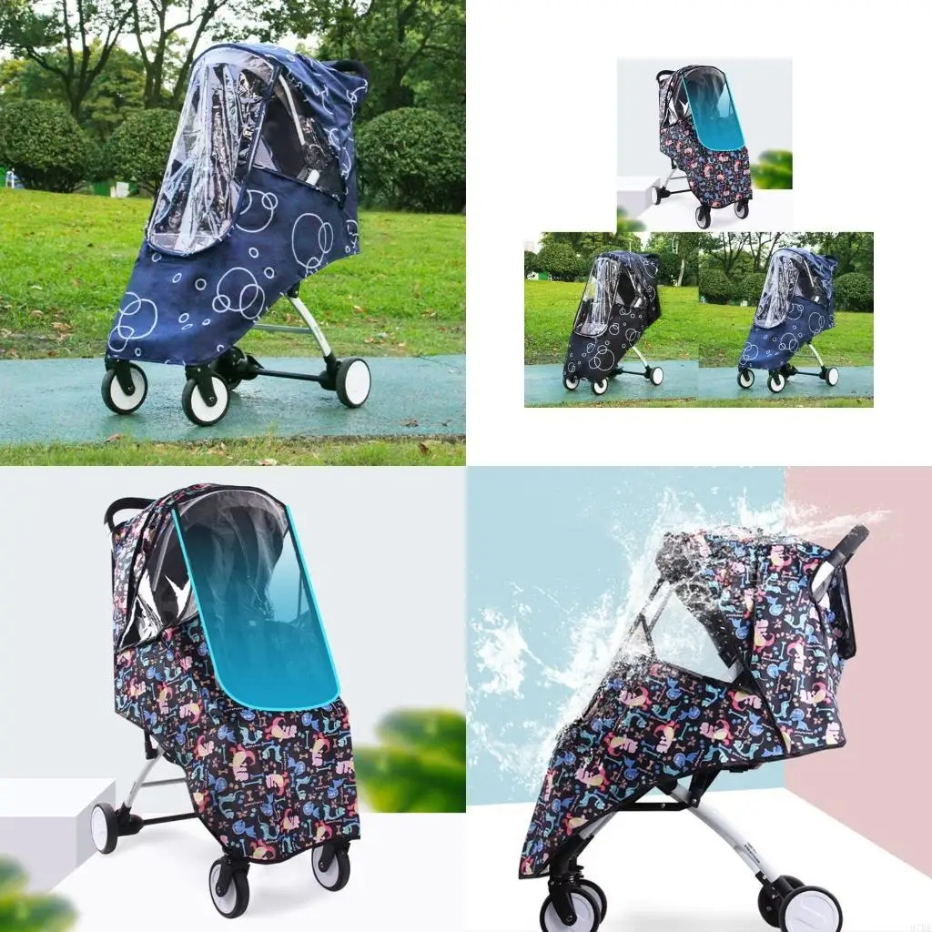 

97BE Babies Stroller Travel Weather Shield Accessories Windproof Raining for Protecti