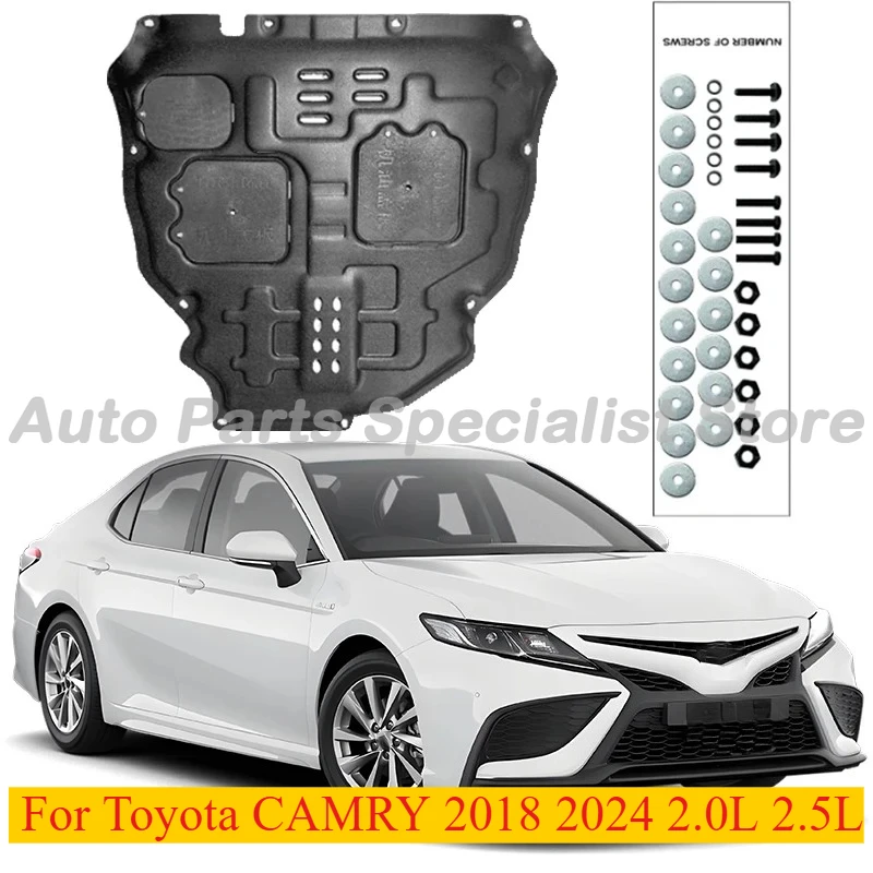 

High Quality Under Engine Guard Splash Shield Mud Fender Cover For Toyota CAMRY 2018 2024 2.0L 2.5L Car Black