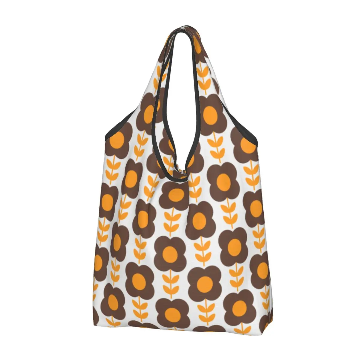 Recycling Orla Kiely Shopping Bag Women Tote Bag Portable Scandinavian Flowers Multi Stem Groceries Shopper Bags