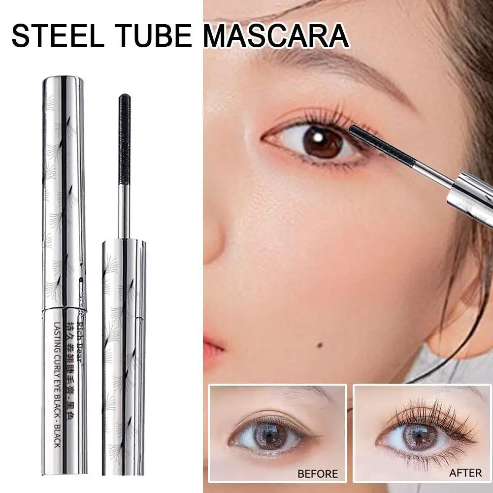 Mascara de maquillage mat en Fiber de soie, brosse Ultra-fine, allonge les cils secs noirs, imperméable, marron, bouclage rapide, U3S2, 1 pièce