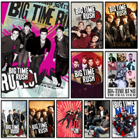 Big Time Rush Poster Self-adhesive Art Waterproof Paper Sticker Coffee House Bar Room Wall Decor