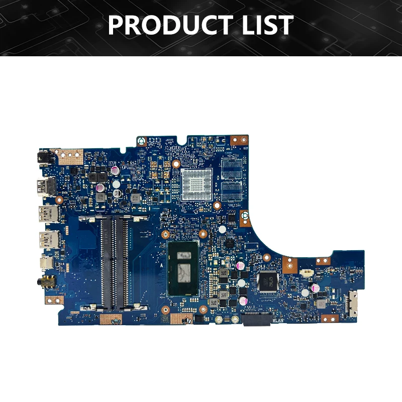 สําหรับ ASUS Vivobook Flip TP510U TP510UA TP510UF TP510UQ TP510UQR เมนบอร์ดแล็ปท็อปเมนบอร์ด CPU i3 i5 i7 100% ทดสอบ