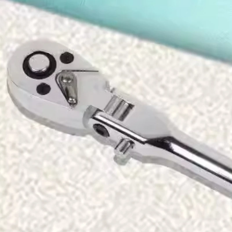 10Mm Detachable Curved Ratchet Wrench 3/8 Square Shaking Head Ratchet Wrench Spark Plug