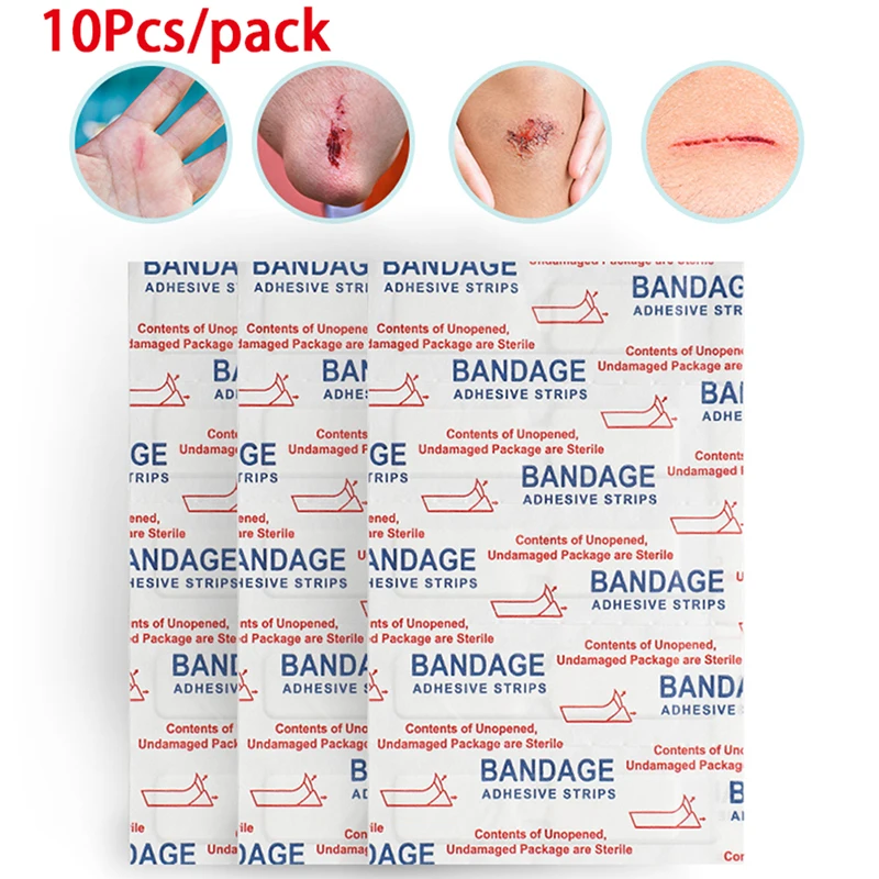 10Pcs Needle-Free Waterproof Band Aid Butterfly Adhesive Wound Closure Band