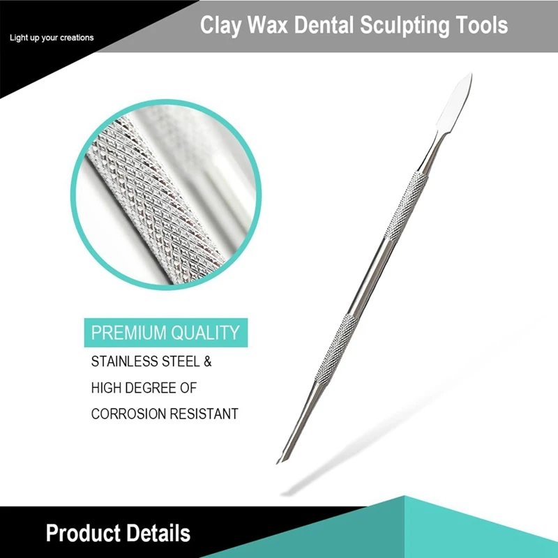 ABNO-12-Piece Stainless Steel Wax Carving Tools Set, Waxing Instruments, Dual-Ended Sculpting Tools