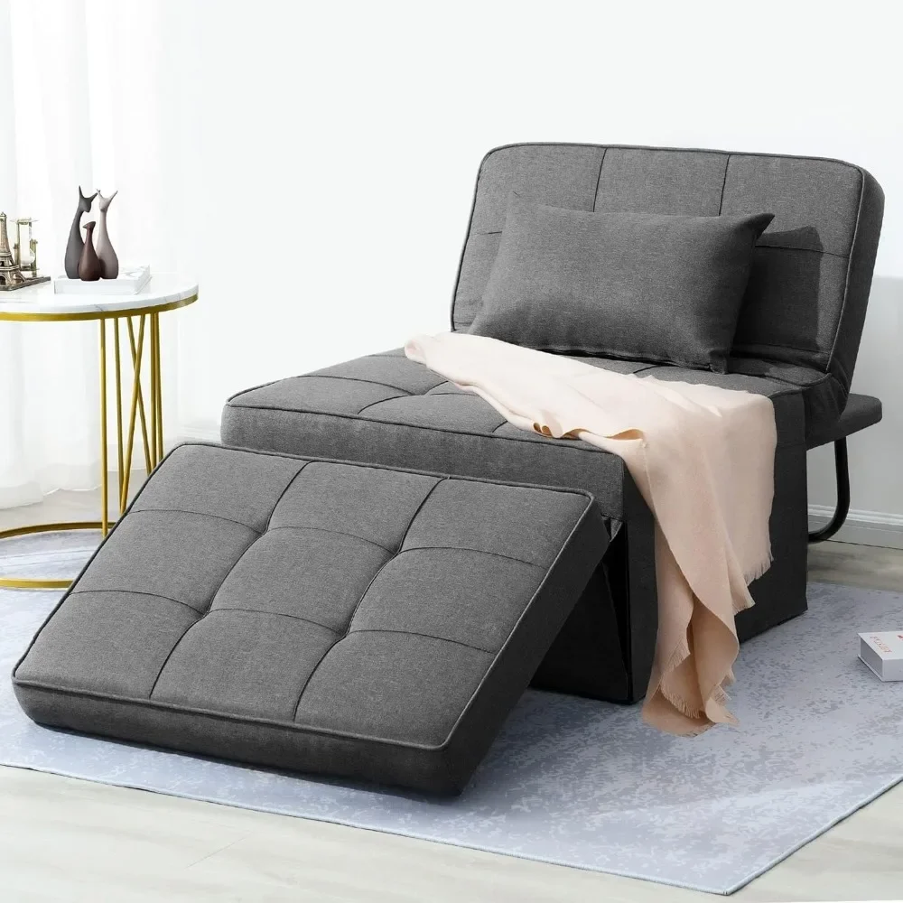 Sofá cama cama plegable para dormir gris oscuro sin carga muebles de dormitorio hogar