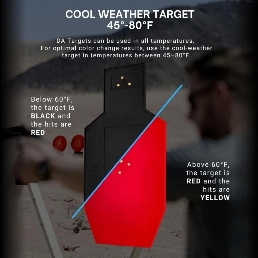 هدف صورة ظلية، تغيير الألوان، الشفاء الذاتي، تغيير اللون، هدف الرماية التفاعلي، خالي من الريكويت، قابل لإعادة الاستخدام، مقاوم للعوامل الجوية