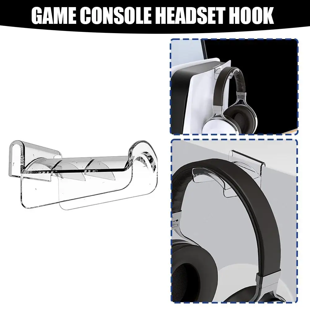 For PS5 Headphone Hook PS5 Slim Headphone Storage Hook Game Accessories Mounting Console Quality Side Wall High R6X3