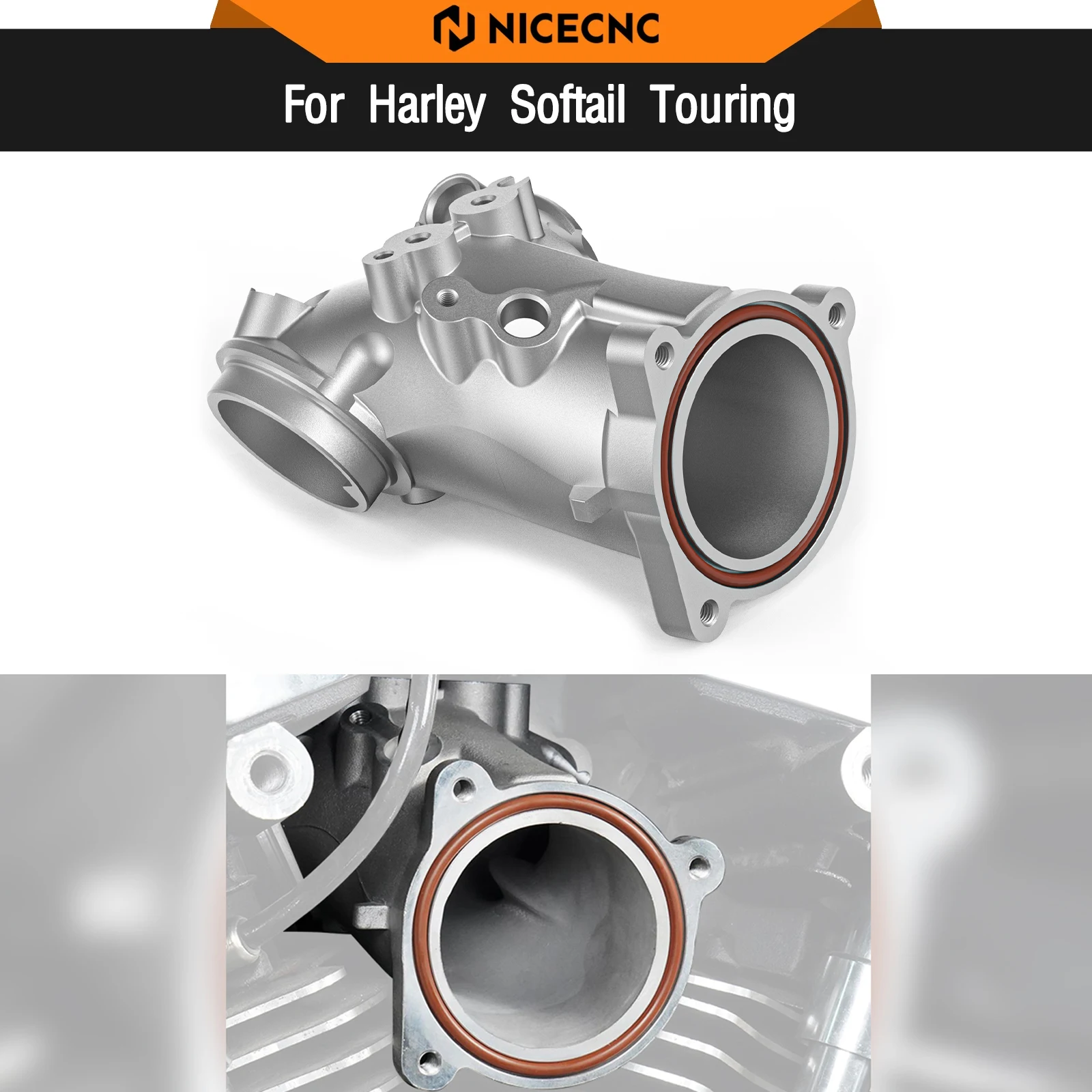 

For Harley Street Glide FLHX 2017-2022 Intake Manifold M8 Engine Road Glide FLTRXS Road King FLHR Low Rider ST Fat Boy FLFBS 114