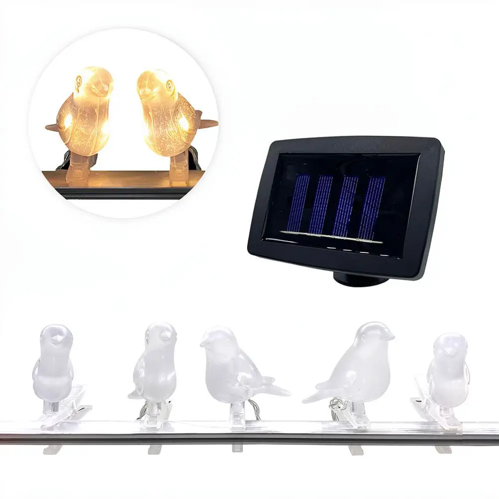 Decorative Solar Bird String Lamp For JZSTOM Outdoor Garden Waterproof Lighting Balcony Patio Backyard Ornament Supplies