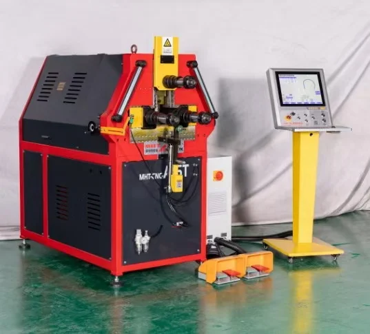 CNC15T 25T 30t Profile and Pipe 3 Roll Bending Machine Angle Steel Mill