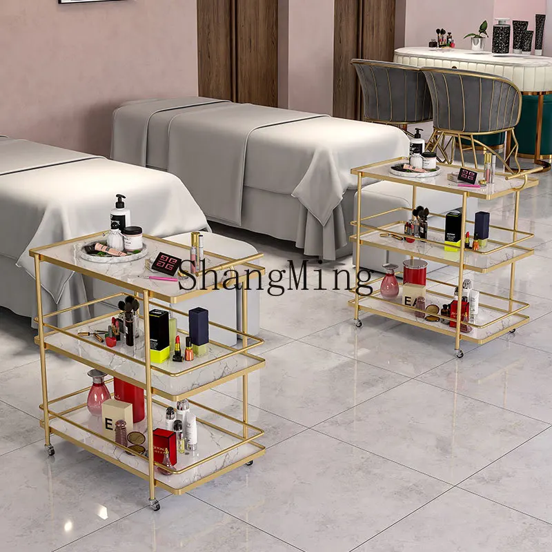 FG good-looking beauty cart trolley beauty salon storage mobile cart rack 3