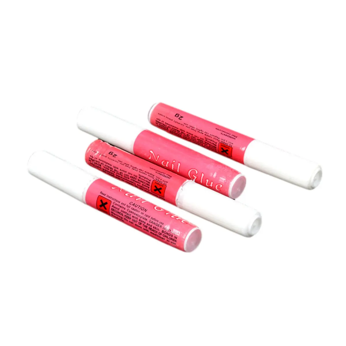 

5Pcs Nail Glue Strong Adhesion Slim Size Nail Art Glue for Natural False Nails Rhinestones