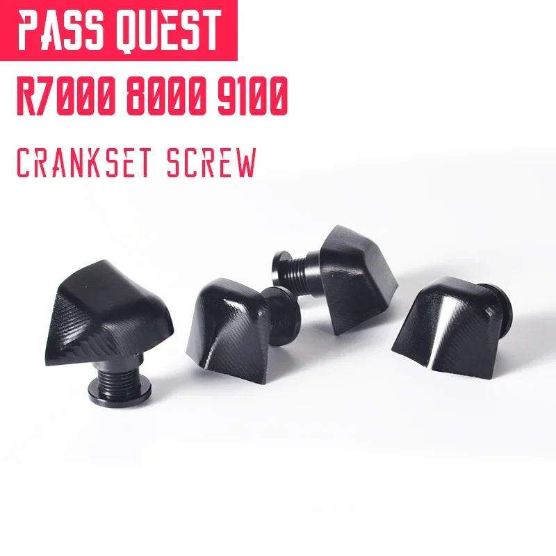 Pass Quest Chainring Bolts Alloy 7075 Crankset Screws Nuts for UT R7000 R7100 R8000 R9100 R9200 DU R8100