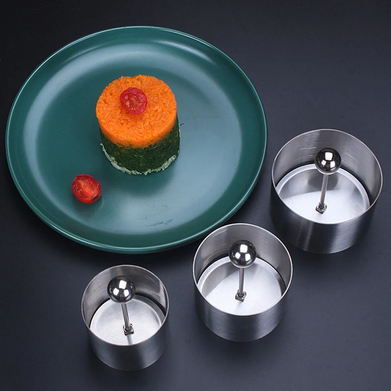 Three-Piece Round Dish Set Handmade Hamburger Kitchen Tools Kitchen Plating Decoration